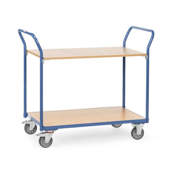 Tafelwagen 200 kg. 850x500 mm. 2 etages