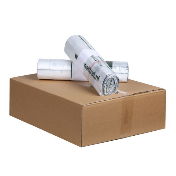 Mattral knapzak 400 liter LDPE 84 zakken 39my - doos 12 rol